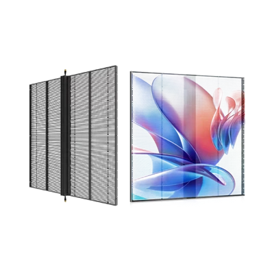 Caurspīdīgs LED video ekrāns